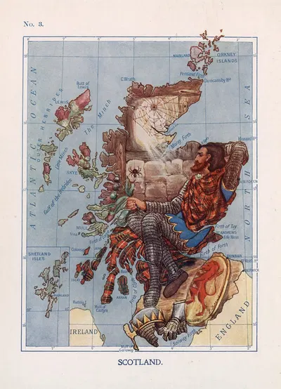 Scotland. Robert Bruce Watches the Spider by Lilian Lancaster, 1912 — digital art print download