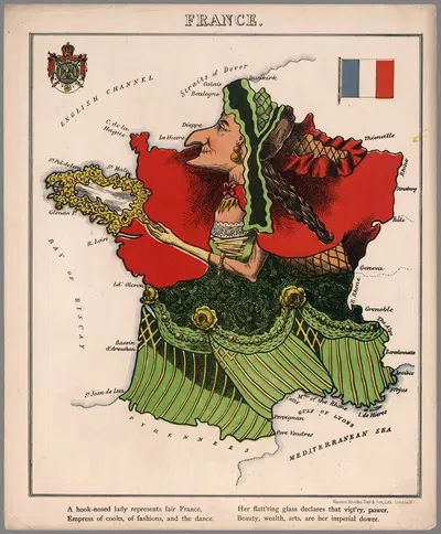 France by Lilian Lancaster, 1868 — digital art print download