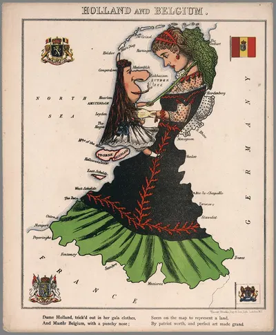 Holland and Belgium by Lilian Lancaster, 1868 — digital art print download