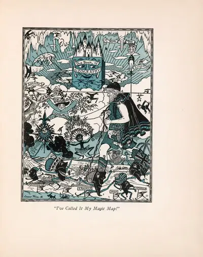 I've called it my magic map by Luxor Price, 1927 — digital art print download