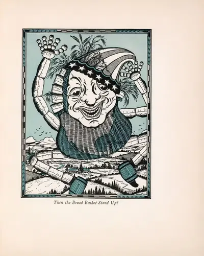 Then the bread basket stood up! by Luxor Price, 1927 — digital art print download