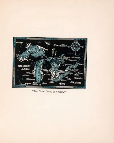 The Great Lakes, My friend by Luxor Price, 1927 — digital art print download