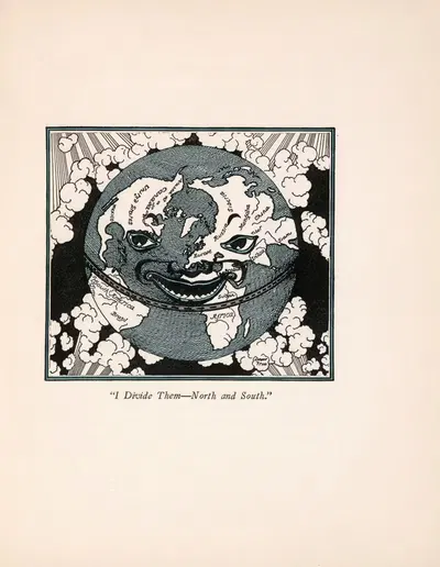 I divided them - North and South by Luxor Price, 1927 — digital art print download