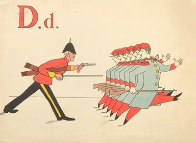 An ABC for baby patriots Pl.04 by Mrs Ernest Ames, 1899 — digital art print download