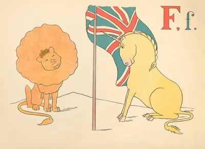 An ABC for baby patriots Pl.06 by Mrs Ernest Ames, 1899 — digital art print download