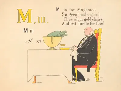 An ABC for baby patriots Pl.13 by Mrs Ernest Ames, 1899 — digital art print download