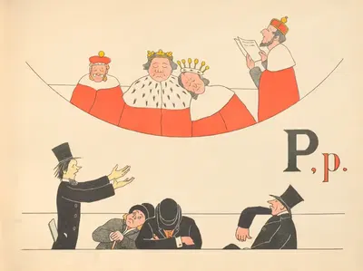 An ABC for baby patriots Pl.16 by Mrs Ernest Ames, 1899 — digital art print download