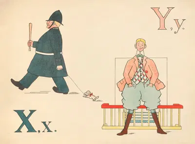An ABC for baby patriots Pl.22 by Mrs Ernest Ames, 1899 — digital art print download