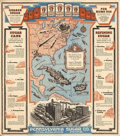 Quaker Sugar ... For Home Use. by Philadelphia Sugar Co., 1925 — digital art print download