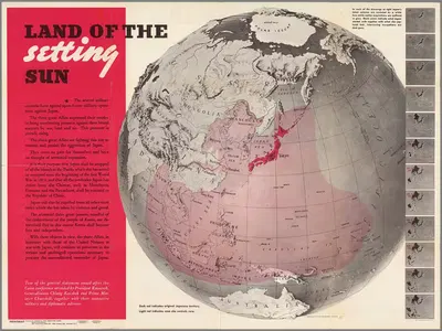 Land of the Setting Sun. by Richard Edes Harrison, 1943 — digital art print download