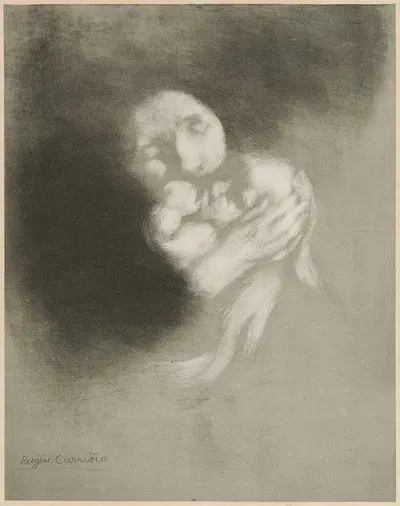 Maternité by Южен Каррьер, 1899 — digital art print download