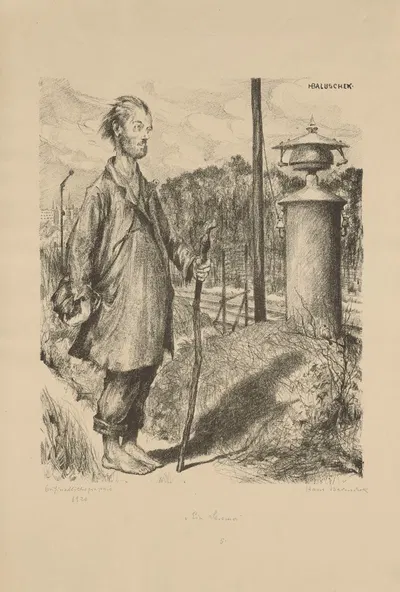 Ein Stromer by Hans Baluschek, 1920 — digital art print download