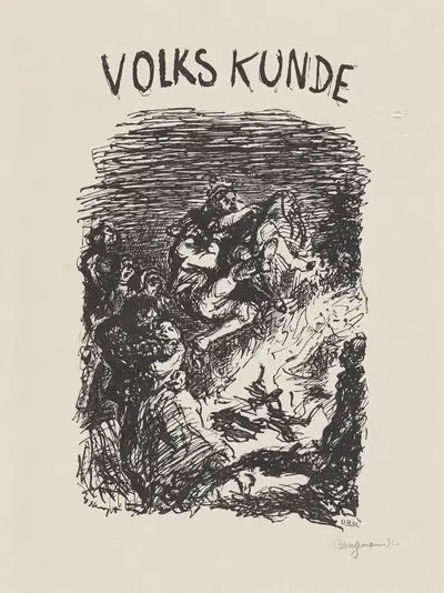 Volkskunde Pl.0 by Oskar Bangemann, 1930 — digital art print download