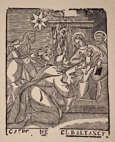 Adoration of the Magi by Zygmunt Łazarski, 1921 — digital art print download