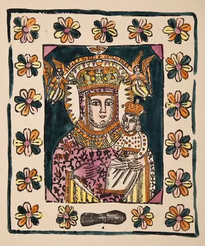 Our Lady of Okulice by Zygmunt Łazarski, 1921 — digital art print download