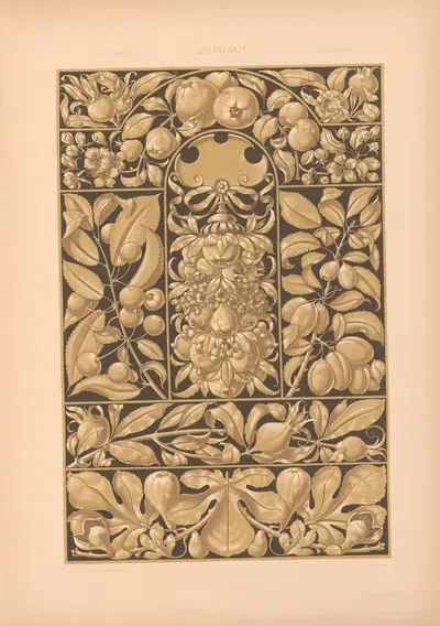 Die Pflanze in Kunst und Gewerbe (The Plant in Art and Industry) Pl.112 by Антон Седер, 1886 — digital art print download