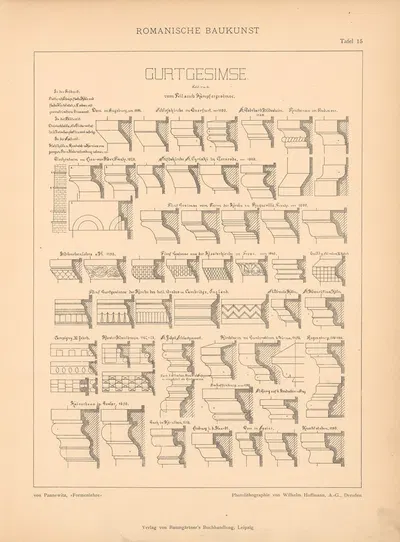 Gurtgesimse by Artur von Pannewitz, 1898 — digital art print download