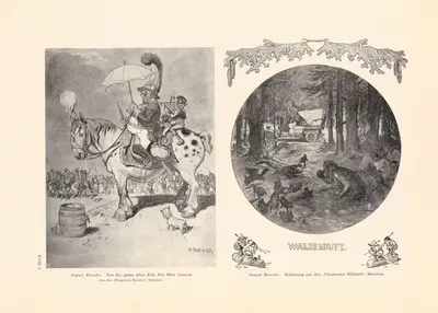 Aus der guten alten Zeit; Der Herr General — Waldesduft by August Roeseler, 1906 — digital art print download