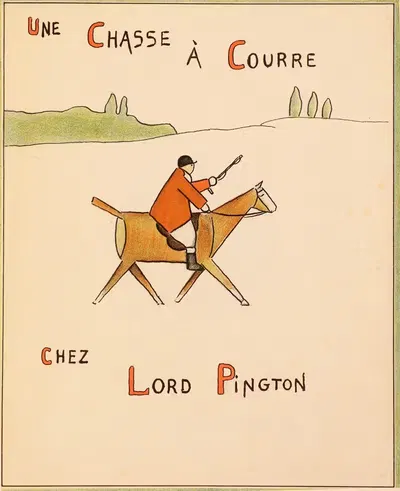 Une Chasse a Courre Chez Lord Pington Pl.02 by Baron Marcel de Vinck, 1923 — digital art print download