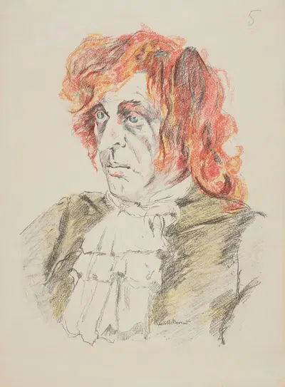 Portrait of a Pastor (Man with Red Hair) by Charlotte Berend-Corinth, 1918 — digital art print download