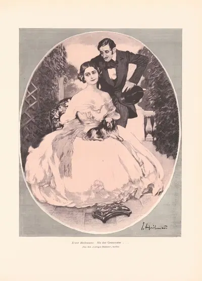 Als der Grossvater by Эрнст Хайлеманн, 1906 — digital art print download