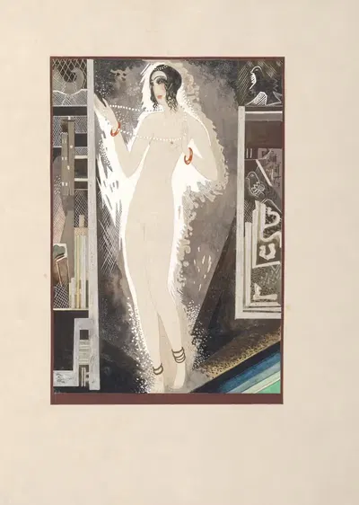 Histoire charmante de l'adolescente sucre d'amour, grand conte oriental Pl.2 by Francois-Louis Schmied, 1927 — digital art…