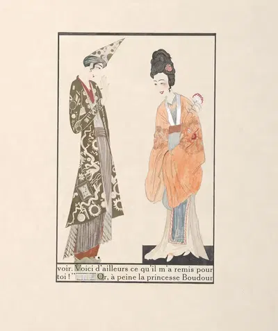 Histoire de la princesse Boudour Pl.08 by Francois-Louis Schmied, 1926 — digital art print download