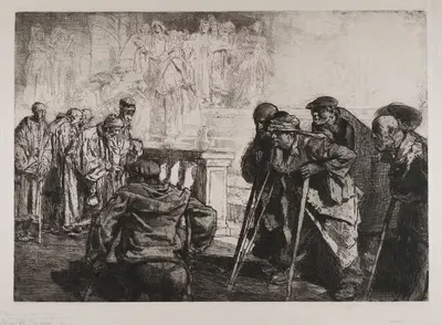 Feast of Lazarus by Фрэнк Брангвин, 1908 — digital art print download