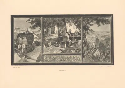 Blümekens by Fritz Erler, 1906 — digital art print download