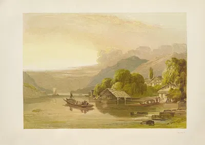 Lake of Brientz by George Barnard, 1885 — digital art print download
