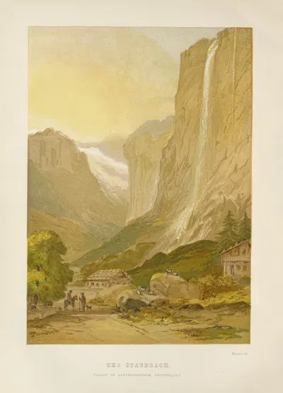 The Staubbach by George Barnard, 1885 — digital art print download