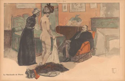 La Marchande de Plaisir by Германн Фогель, 1902 — digital art print download