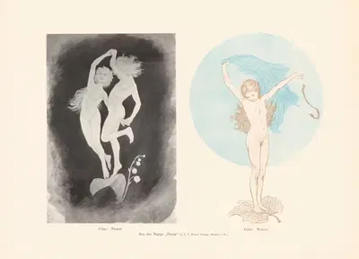 Tänzer, Walzer by Хуго Хёппенер, 1906 — digital art print download