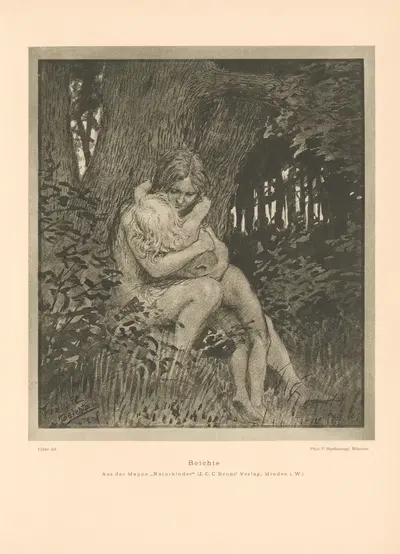 Beichte by Хуго Хёппенер, 1906 — digital art print download
