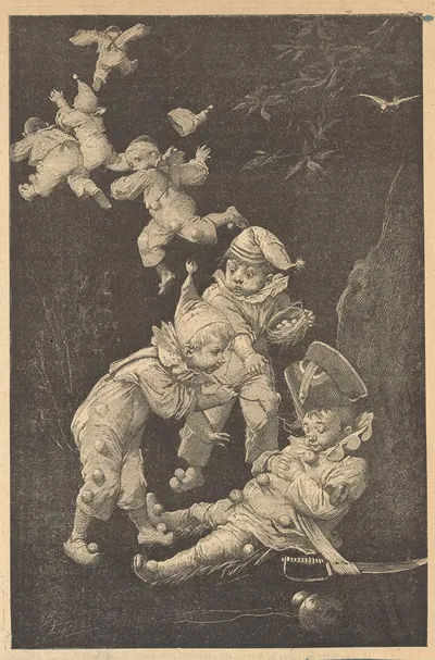 Don't Wake a Cat That is Sleeping by Jean Geoffroy, 1890 — digital art print download