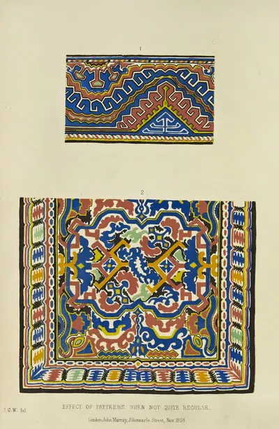 Effect of patterns when not quite regular by John Gardner Wilkinson, 1858 — digital art print download