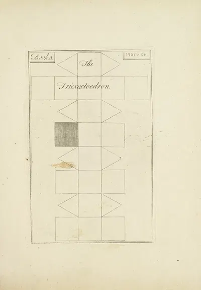 The Triexoctoedron by John Lodge Cowley, 1765 — digital art print download