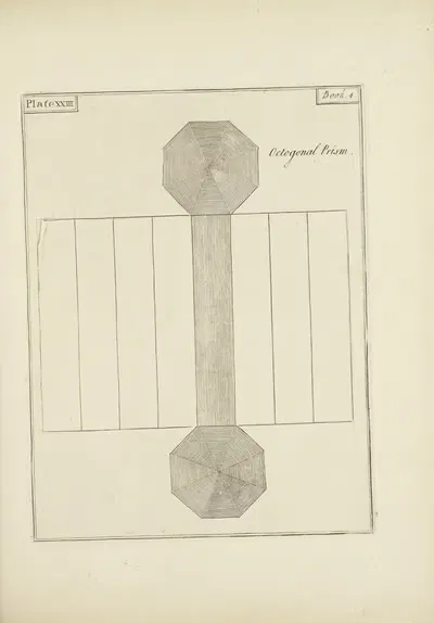 Octagonal Prism by John Lodge Cowley, 1765 — digital art print download