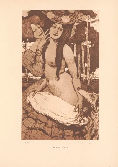 Sommerabend by Joseph Rudolf Witzel, 1906 — digital art print download
