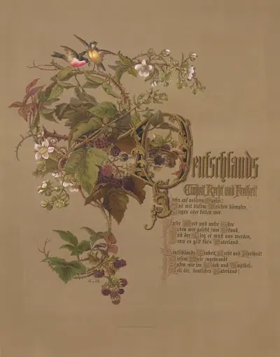 Deutschlands Einheit, Recht und Freiheit by Lith. Breidenbach & Co., 1880 — digital art print download