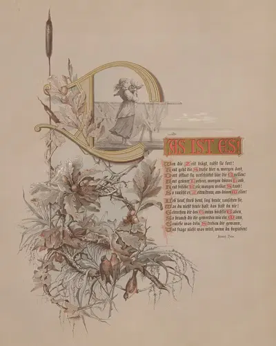Das ist es! Wen die Zeit trägt by Lith. Breidenbach & Co., 1880 — digital art print download