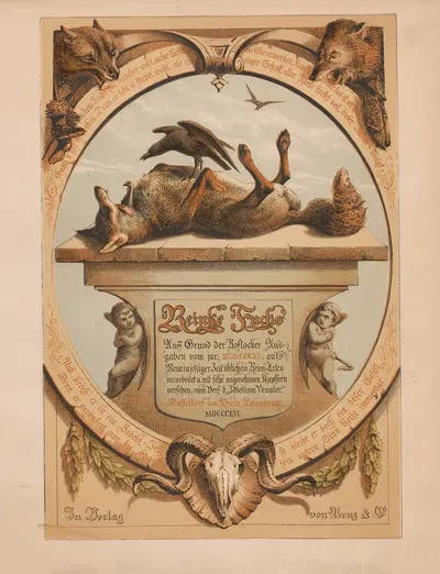 Reinke Fuchs Pl.01 by Ludwig Beckmann, 1856 — digital art print download