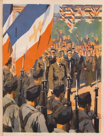 Le Général de Gaulle Pl.08 by Marcel Falter, 1944 — digital art print download