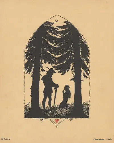 'Ach, lieber Jäger, laß mich leben!' by Martha Ebeling, 1910 — digital art print download