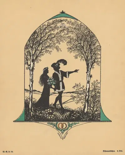 Und wenn sie nicht gestorben sind, dann leben sie heute noch by Martha Ebeling, 1910 — digital art print download