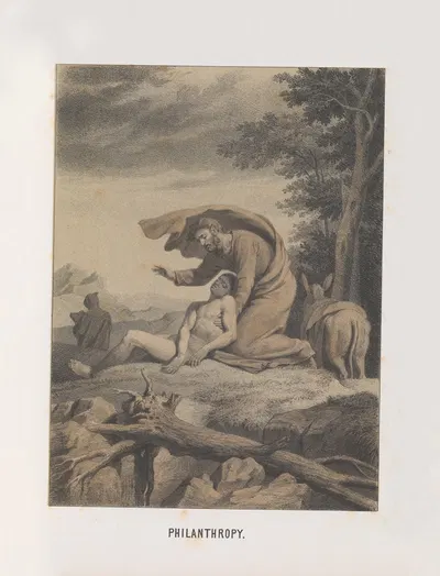 Philanthropy - L. Des-Coudres by Mary Botham Howitt, 1854 — digital art print download