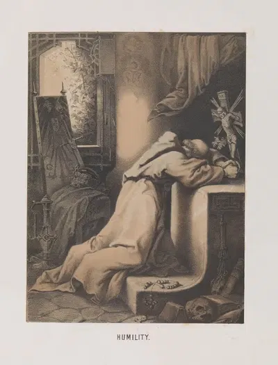 Humility - L. Schäffer by Mary Botham Howitt, 1854 — digital art print download