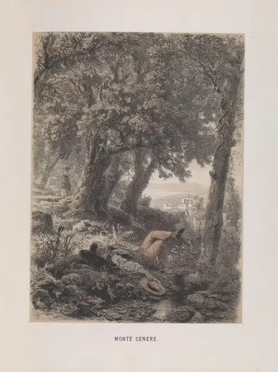 Monte Cenere - O. Achenbach by Mary Botham Howitt, 1854 — digital art print download