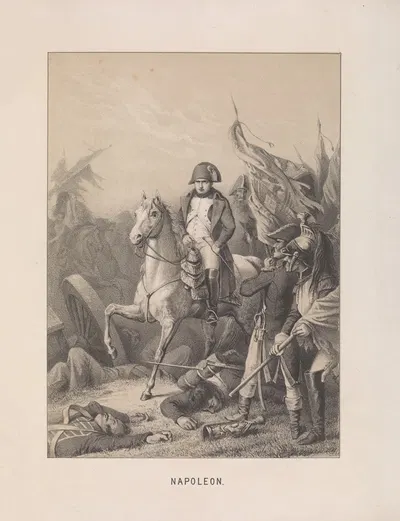 Napoleon - After a sketch by A. Northen by Mary Botham Howitt, 1854 — digital art print download