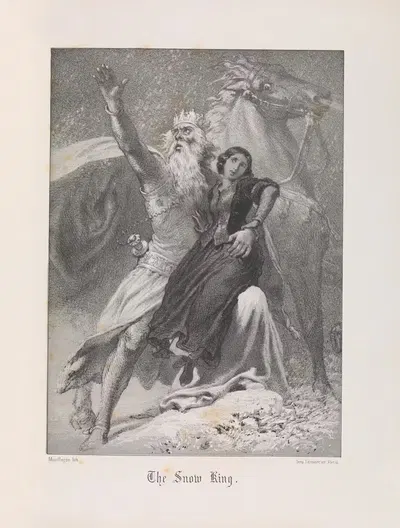 The Snow-King - W. Camphausen by Mary Botham Howitt, 1854 — digital art print download